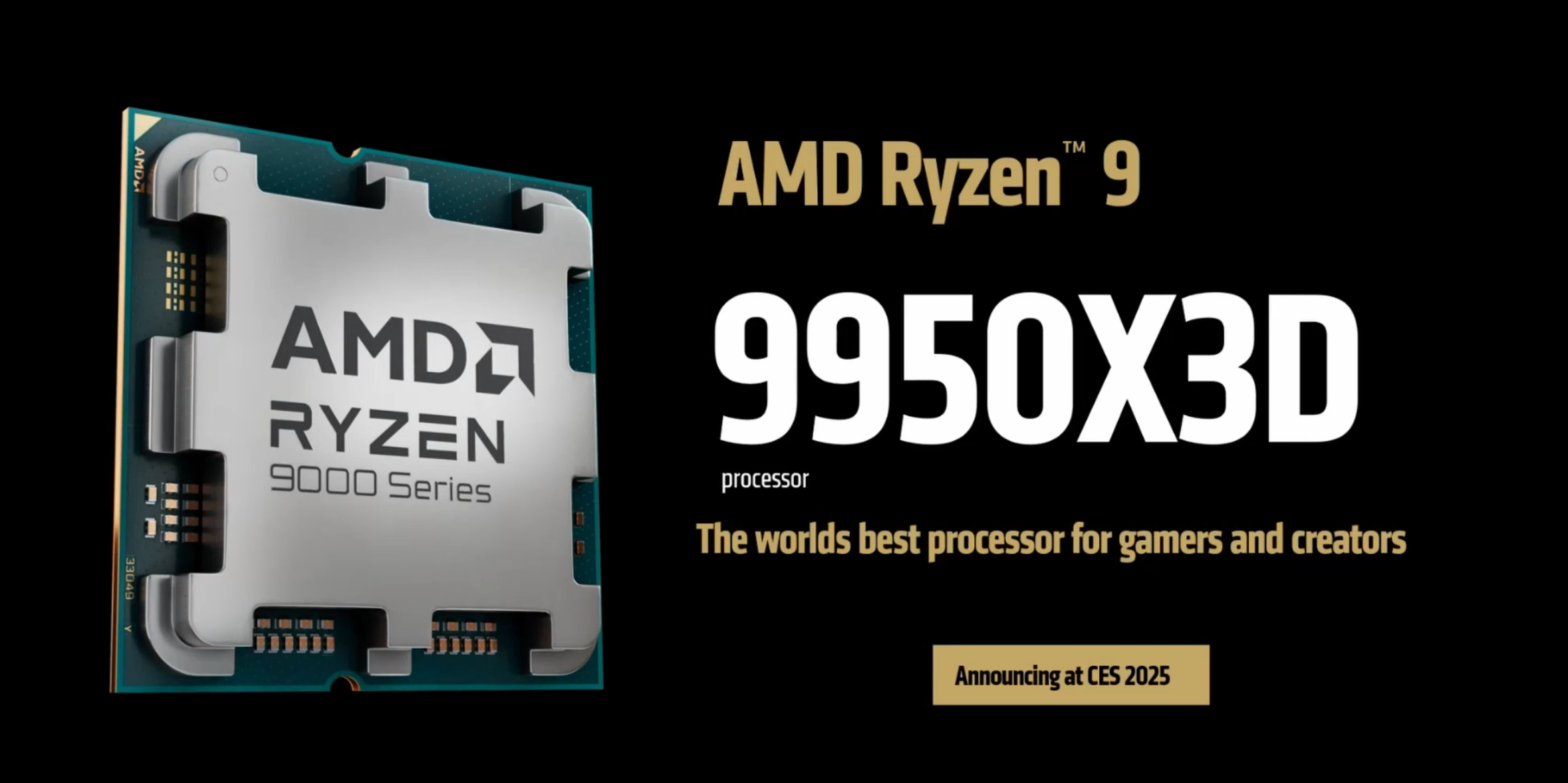 عکس AMD Ryzen 9 9950X3D: هیولای 16 هسته‌ای با کش 144MB سه‌بعدی در CES 2025